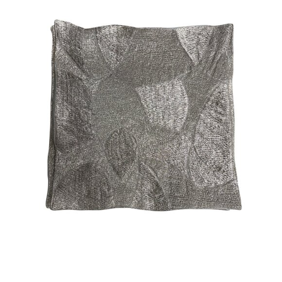 Set Of 12 Crate & Barrel Metallic Gold Textured Placemats 14" X 14" Polyester - Picture 6 of 12